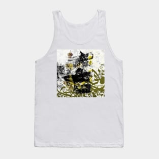 Abstract Calligraphy Tank Top